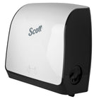 Scott - Distributrice manuelle d’essuie-mains Slimroll - pour essuie-mains Scott Slimroll avec mandrin orange - 12,65 po x 13,02 po x 7,18 po - Blanche-Pour essuie-mains Scott Slimroll avec mandrin orange