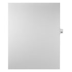 Markmaker - Intercalaires imprimes Legal, Blanc, 1/25th coupe, format lettre, sans trous, 25 tabs/PQT, 5 PQT/Boite, Numero 136-Intercalaires imprimes Legal