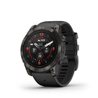 Garmin - Epix Pro Sapphire Edition - 51mm Titane DLC gris carbone avec bracelet noir-Taille physique 51 x 51 x 14,9 mm; Convient aux poignets ayant la circonférence suivante: Bande de silicone : 127-210 mm; Bracelet en cuir : 135-213 mm; Bande de tissu : 135-213 mm; Bande métallique : 135-225 mm