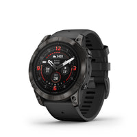 Garmin - Epix Pro Sapphire Edition - 51mm Titane DLC gris carbone avec bracelet noir-Taille physique 51 x 51 x 14,9 mm; Convient aux poignets ayant la circonférence suivante: Bande de silicone : 127-210 mm; Bracelet en cuir : 135-213 mm; Bande de tissu : 135-213 mm; Bande métallique : 135-225 mm