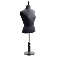 Blouse pour femme, bloc cou, base courte, jersey noir, ajustable (154026)-Ces formes de chemisiers permettent d'épingler facilement les vêtements pour un affichage super facile