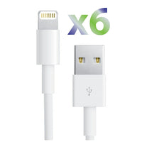 Exian - Câble Lightning vers USB d'Exian, paquet de 6-Poids léger