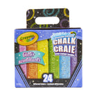 Crayola - Craie Scintillante - Paquet de 24-Ensemble De Craies Crayola : Comprend 24 Bâtons De Craie Pailletée De Couleurs Vives Avec Des Effets Spéciaux De Paillettes