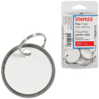 Staples Étiquettes pour clés avec bord en métal - 1 1/4 po - blanc - paq./50-Une façon facile d'identifier les petits articles et de leur apposer un prix