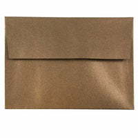 JAM Paper Enveloppes Stardream A6 à effet métallisé, bronze, 50/paquet-Enveloppes Stardream en papier bronze à effet métallisé
