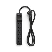 NXT Technologies - Limiteur de tension à 6 prises NX54313-CA NX54313, 4 pi, 600 joules, noir-6 prises de courant standard