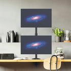 ShoppingAll - Support sur pied entièrement réglable pour deux écrans - noir-8