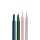 Poppin – Stylos Fineliner – assortis – paquet de 4-Comprend une pointe en feutre extra-fine