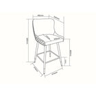 !nspire - Tabouret de Comptoir, 26 Po, Jeu de 2 Contemporaine - Noir-8