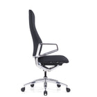 DecentLiving - Chaise de bureau à dossier pleine hauteur - Noir-Mécanisme d'assise Bock de conception allemande