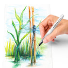 Staedtler - Pinceau aquarelle à remplir d’eau-Fût en plastique transparent, pointe en nylon