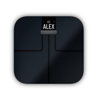Balance intelligente Garmin Index S2 - Noir-Voir votre poids en livres, kilogrammes ou pierres et livres