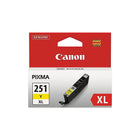 Canon - Réservoir d'encre CLI-251XL jaune, haut rendement-Comparativement aux réservoirs standards, ce réservoir à haut rendement (Série XL) vous économisera temps et argent