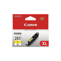 Canon - Réservoir d'encre CLI-251XL jaune, haut rendement-Comparativement aux réservoirs standards, ce réservoir à haut rendement (Série XL) vous économisera temps et argent