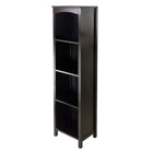 Winsome – Étagère de rangement Terrace à 5 niveaux, fini espresso-Étagère de rangement Terrace/Collection étagère à livres est idéale en utilisation seule ou combinée à des paniers afin de créer un espace pour vos articles préférés