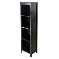 Winsome – Étagère de rangement Terrace à 5 niveaux, fini espresso-Étagère de rangement Terrace/Collection étagère à livres est idéale en utilisation seule ou combinée à des paniers afin de créer un espace pour vos articles préférés