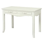 Plata Import - Lu Bureau Secrétaire Bureau Style Français", Blanc-Assemblage partiel requis