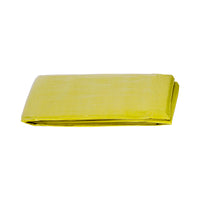 Wasip - Couverture d’urgence jetable - jaune - 150 cm x 180 cm-De couleur jaune éclatant pour permettre d’être repéré plus facilement par les équipes de secours et de recherche