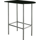 Monarch Specialties - 2335 Bar Maison - 24 po X 36 po /Noir/Metal Argent Gagne-Place-Cette table de bar gagne-place est dotée de pattes tubulaires élégantes et d'une surface argentée de style tendance qui rehaussera l'allure contemporaine de votre décor décontracté