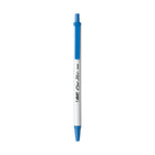 BIC - Stylos à bille Clic Stic à pointe rétractable - 1,0 mm - bleu - Paquet de 12-Barillet rond confortable