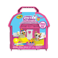 Ensemble Maison jardin Scribble Scrubbie Crayola-Comprend 2 animaux Scribble Scrubbie, une baignoire, une brosse, 3 marqueurs lavables, un ballon et une Maison jardin
