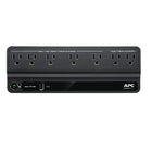 APC – Système d'ASI Back-UPS 650VA, 7 prises-5 prises d'alimentation de secours et 2 prises de protection contre les surtensions assurent une alimentation de secours pour tout appareil