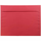 JAM Paper - Enveloppes Colourées pour catalogue de livrets 9 x 12 - Rouge recyclé - paquet de 50-Couleur : enveloppe rouge.