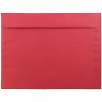 JAM Paper - Enveloppes Colourées pour catalogue de livrets 9 x 12 - Rouge recyclé - paquet de 50-Couleur : enveloppe rouge.