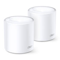 Système Wi-Fi 6 maillé pour toute la maison TP-Link Deco X20 AX1800 - Paquet de 2-Connexions plus rapides: Wi-Fi 6 vitesses jusqu'à 1 800 Mbps — 1 201 Mbps sur 5 GHz et 574 Mbps sur 2,4 GHz.