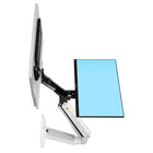 Poste de station de travail de bureau de 22 - 35 po avec port USB de North Bayou - - FC40, Blanc-Compatibilité: 24 à 35 po