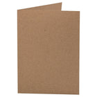 Jam Paper Cartes à plier 60 lb en papier kraft recyclé, format A2, brun, 50/pqt-60 lb