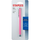 Staples - Stylet fin - rose-Modèle mince idéal pour les téléphones intelligents et les tablettes