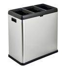 Poubelle à 3 compartiments et bac de recyclage Step N 'Sort 60L-Couvercle facile à soulever pour un accès rapide