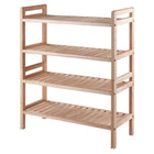 Winsome – Ensemble de support à chaussures Mercury, 2 pièces empilables, naturel (81429)-Ensemble de support à chaussures, 2 pièces