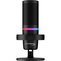 HP - Microphone USB HyperX DuoCast - Éclairage RVB - Noir-Anneau lumineux RVB personnalisable