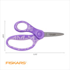 Fiskars - Ciseaux pointus gauchers pour enfants- 13 cm - assortis-Couleurs variées (choix des couleurs non offert pour les commandes en ligne)