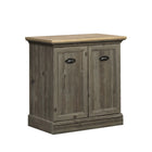Sauder - 435766 La Collection Sonnet Springs Meuble d’appoint - Finition Pebble Pine-Espace rangement dissimulé derrière les portes.