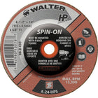Walter Surface Technologies - Meule Hp Vissable, paquet de 12-Dimension de l'arbre 5/8po-11