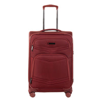 Air Canada - Valise à roulettes souple de 24 po Central Collection - Bourgogne-Construit en polyester durable