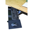 Uncaged Ergonomics - Plateau à clavier coulissable réglable à angle négatif et support de souris inclinable (KT1)-Pivote de gauche à droite et se glisse entièrement sous le bureau