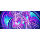 Designart – Impression contemporaine sur toile, merveille bleu et violet, 5 panneaux (PT3070-401)-Impression
