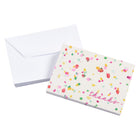 Mara-Mi - Note de remerciement - 3,5 x 5 - Confettis Thanks - Paquet de 20-20 cartes muettes, 20 enveloppes