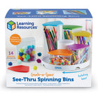 Learning Resources - Centre d'artisanat Create-a-Space™ 360-Six bacs, six tailles : Disposés en six tailles discrètes, les bacs en plastique durables de cet organisateur de fournitures d'art peuvent gérer des fournitures de toutes formes et tailles !