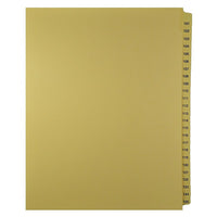Mark Maker – Onglets séparateurs juridiques beiges, 1/25 onglets, format lettre, sans trous, numéros 101 à 125-Onglets séparateurs beiges, 1/25 onglets