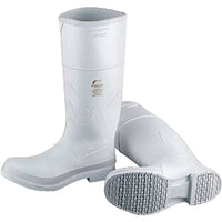 Onguard Industries - Bottes Blanches, Pvc, Embout Acier, Pointure 12, Semelle Résistant Aux Perforations, paquet de 2-Matériau PVC