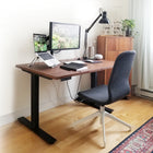 AnthroDesk - Bureau assis/debout electrique aux deux moteurs - Base Noire-Dimensions de la base: Longueur: 46 "-63" Largeur: 23.6 ", Hauteur: 24.5" -50 "(sans la surface de travail)