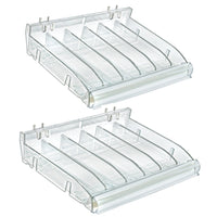 Azar - Plateau cosmétique de bac de diviseur réglable avec taille de plage de personnalisation - Clear - Paquet de 2-Vendu en paquets de: 2