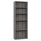 Monarch Specialties - 7469 72 po H Etagere - Gris Avec 5 Tablettes-Quincaillerie anti-basculement inclus pour plus de stabilité