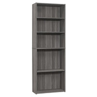 Monarch Specialties - 7469 72 po H Etagere - Gris Avec 5 Tablettes-Quincaillerie anti-basculement inclus pour plus de stabilité