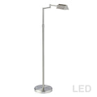 Dainolite - Plancher à bras pivotant à DEL de 9 W, fini nickel satiné-Lampadaire